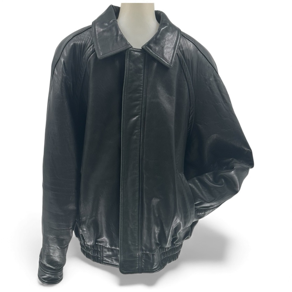 Wilsons Pelle Studio Vintage Thinsulate Men’s Black X-LARGE  Zip Leather Jacket